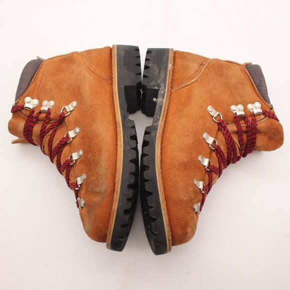 Vintage Jcpenny Women’s Size 7 B  Brown Leather Hiking Boots Made in USA - Picture 8 of 11